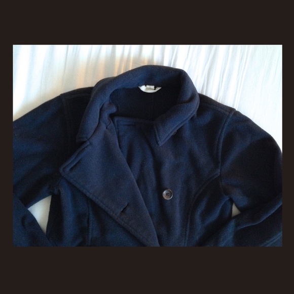 Girls sailor coat. Dark blue by Land's End. - Picture 4 of 4